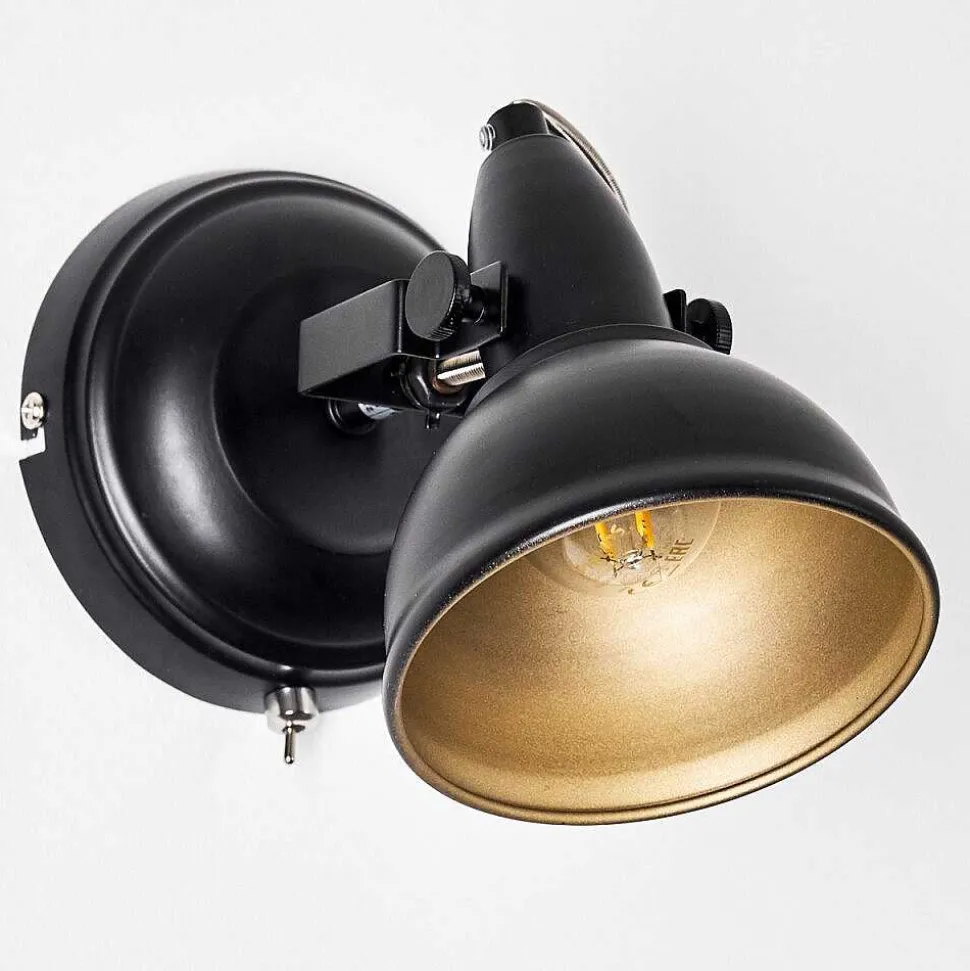 Applique Murale Tina Noir, 1 Lumiere