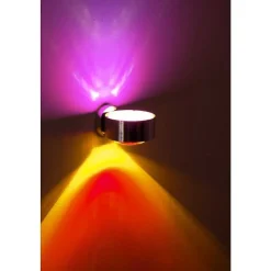 Applique Murale Top Light Pukmaxxwall Led Chrome, 2 Lumieres