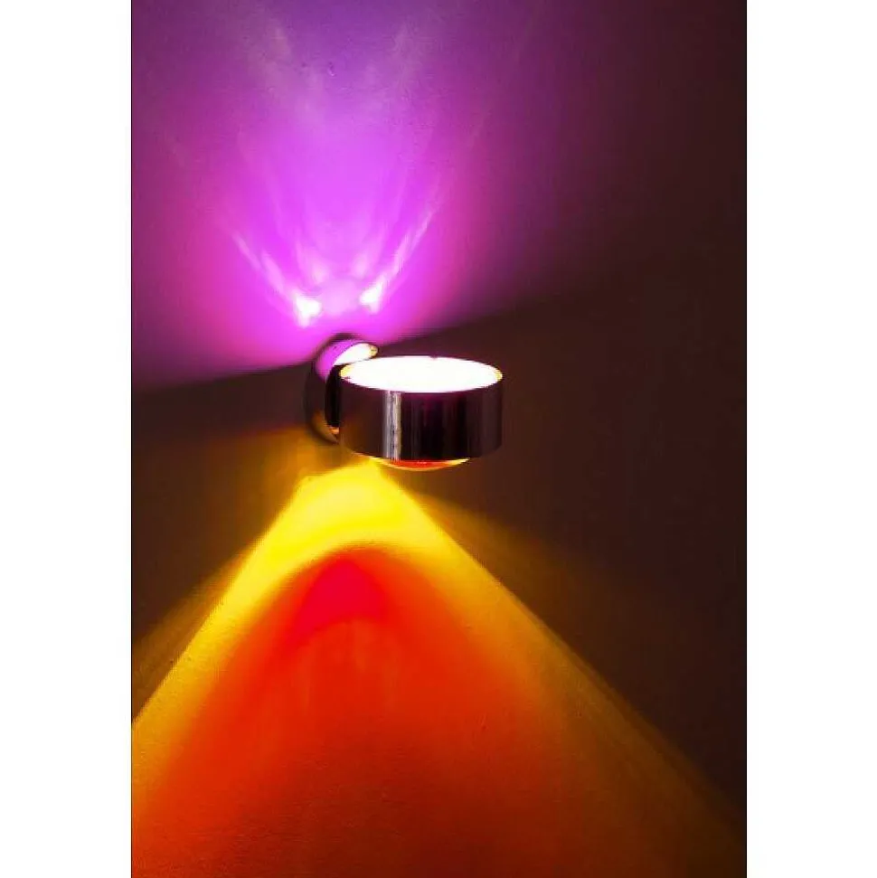 Applique Murale Top Light Pukmaxxwall Led Chrome, 2 Lumieres