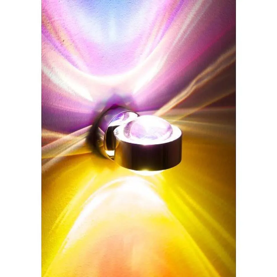 Applique Murale Top-Light Pukwall Led Chrome, 2 Lumieres