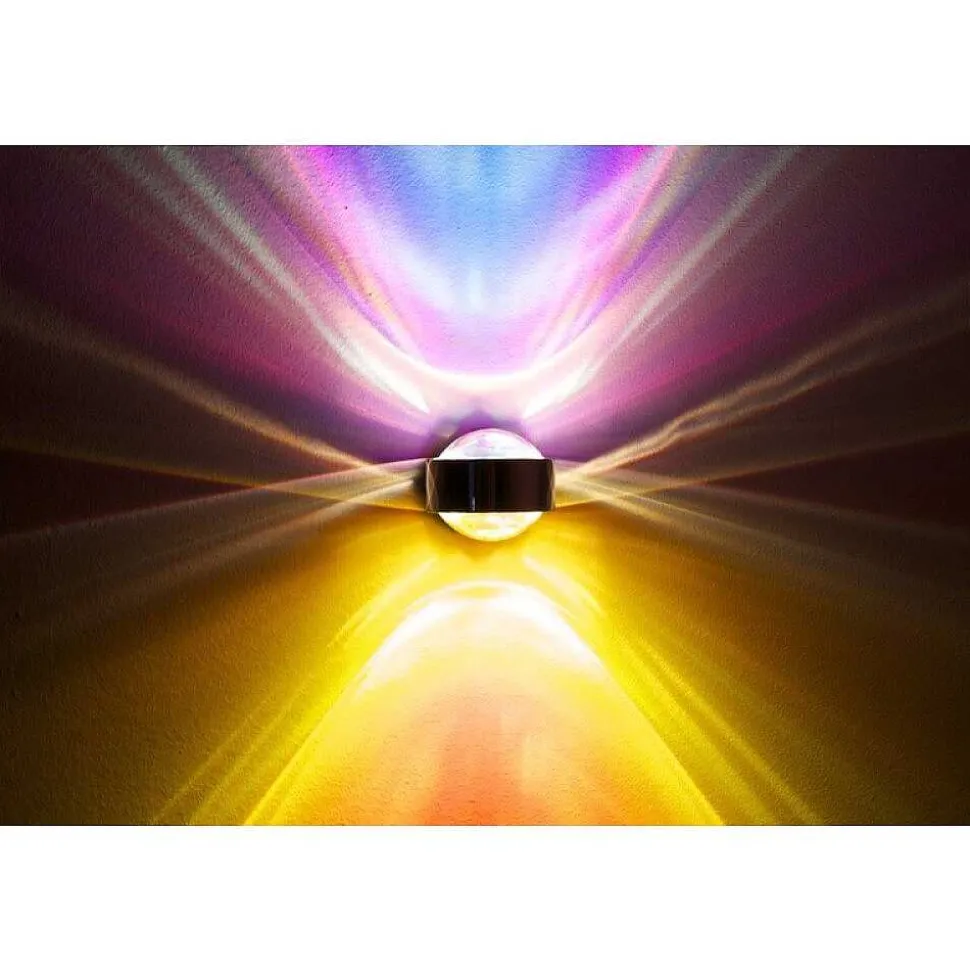 Applique Murale Top-Light Pukwall Led Chrome, 2 Lumieres