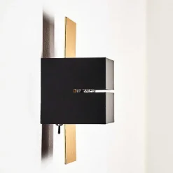 Applique Murale Tora Noir Dore, 1 Lumiere