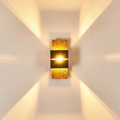 Applique Murale Tora Noir Dore, 1 Lumiere