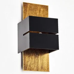 Applique Murale Tora Noir Dore, 1 Lumiere