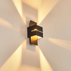 Applique Murale Tora Noir, 1 Lumiere