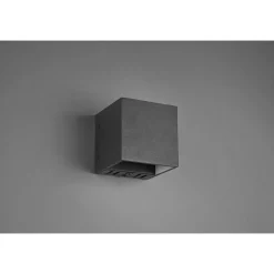 Applique Murale Trio Figo Led Noir, 1 Lumiere, Telecommandes, Changeur De Couleurs