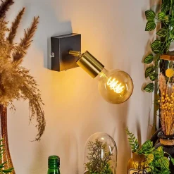 Applique Murale Tulla Noir, 1 Lumiere