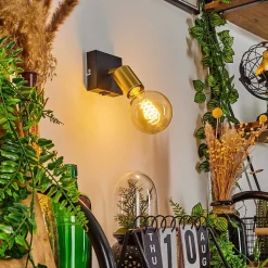 Applique Murale Tulla Noir, 1 Lumiere