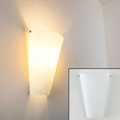 Applique Murale Zera Aluminium, Blanc, 1 Lumiere