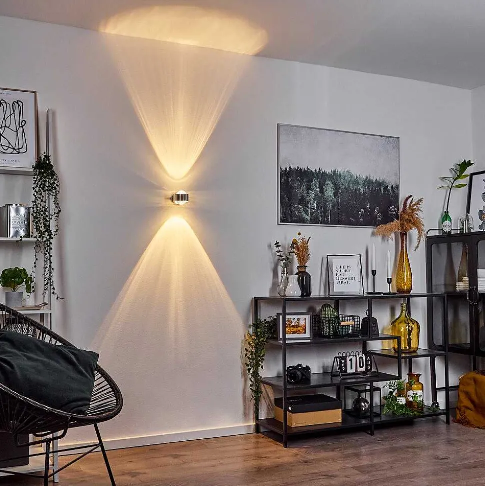 Applique Sapri Argente, 1 Lumiere