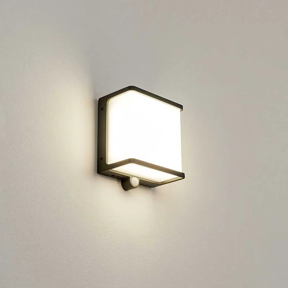 Applique Solaire Burseryd Led Noir, 1 Lumiere, Detecteur De Mouvement