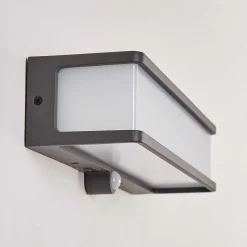 Applique Solaire Burseryd Led Anthracite, 1 Lumiere, Detecteur De Mouvement