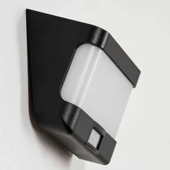 Applique Solaire Colchagua Led Noir, Blanc, 1 Lumiere, Detecteur De Mouvement