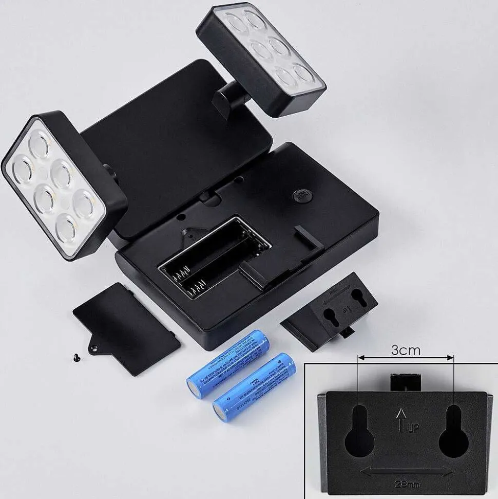 Applique Solaire Estampes Led Anthracite, 1 Lumiere, Detecteur De Mouvement