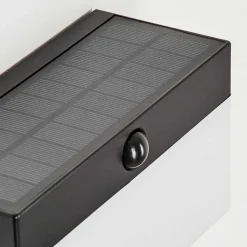 Applique Solaire Malalhue Led Noir, 1 Lumiere, Detecteur De Mouvement