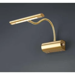 Applique Trio Curtis Led Laiton, 1 Lumiere