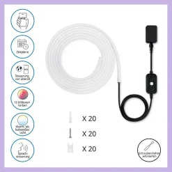 Bande Led Philips Wiz White&Color Blanc, 1 Lumiere, Changeur De Couleurs