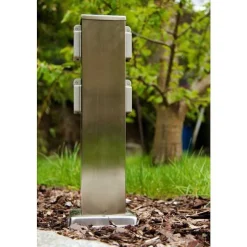 Bloc De Prises Électriques D'Exterieur Catania Acier Inoxydable