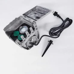 Bloc De Prises Électriques D'Exterieur Tinu Noir, Pierre