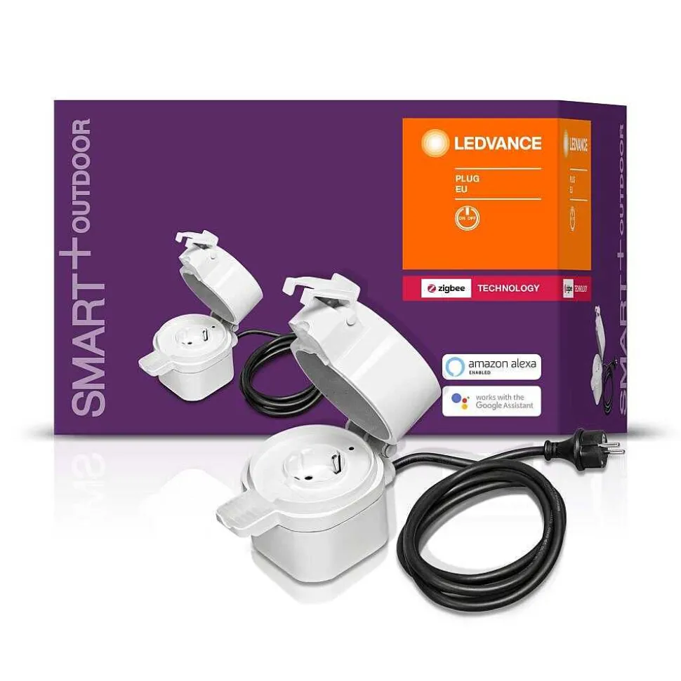 Bloc De Prises Électriques D'Exterieur Ledvance Smart+ Blanc