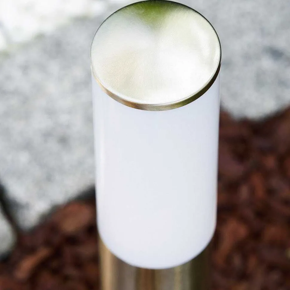 Borne D'Éclairage Caserta Acier Inoxydable, 1 Lumiere