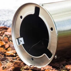 Borne D'Éclairage Dakar Acier Inoxydable, 1 Lumiere, Detecteur De Mouvement