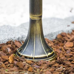 Borne D'Éclairage Elgin Noir Dore, 1 Lumiere