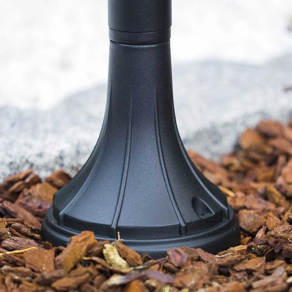 Borne D'Éclairage Elgin Noir, 1 Lumiere