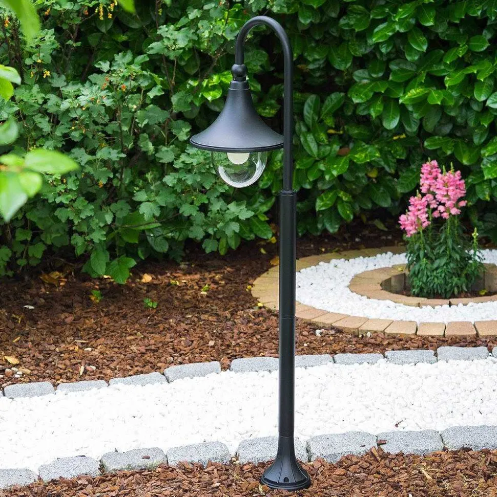 Borne D'Éclairage Elgin Noir, 1 Lumiere