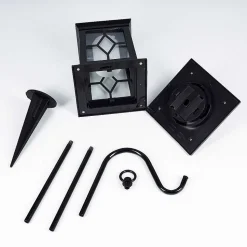 Borne Lumineuse Alavas Led Noir, 1 Lumiere