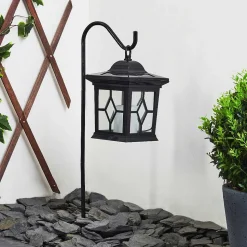 Borne Lumineuse Alavas Led Noir, 1 Lumiere