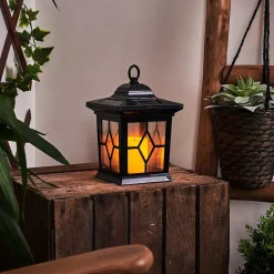 Borne Lumineuse Alavas Led Noir, 1 Lumiere