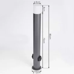 Borne Lumineuse Buhrkall Anthracite, 1 Lumiere