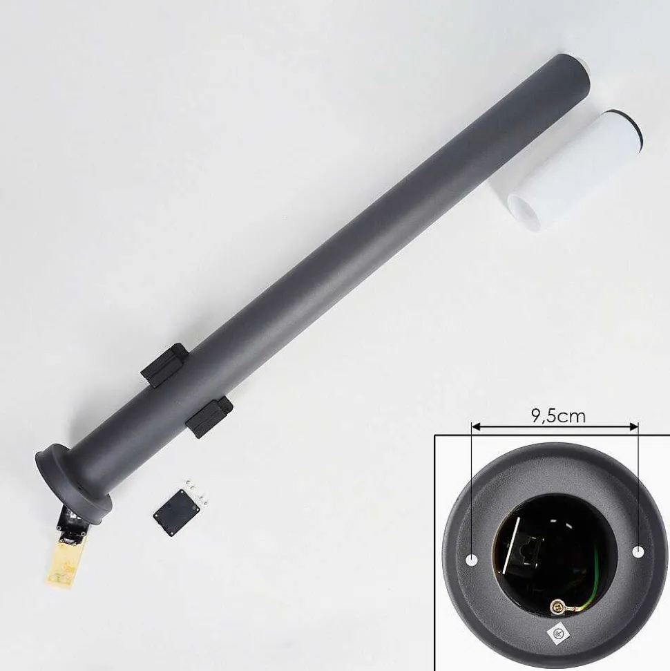 Borne Lumineuse Caserta Anthracite, 1 Lumiere