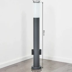 Borne Lumineuse Caserta Anthracite, 1 Lumiere