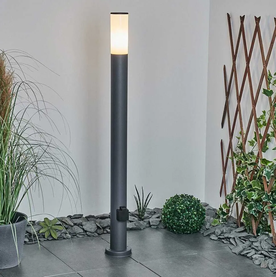 Borne Lumineuse Caserta Anthracite, 1 Lumiere