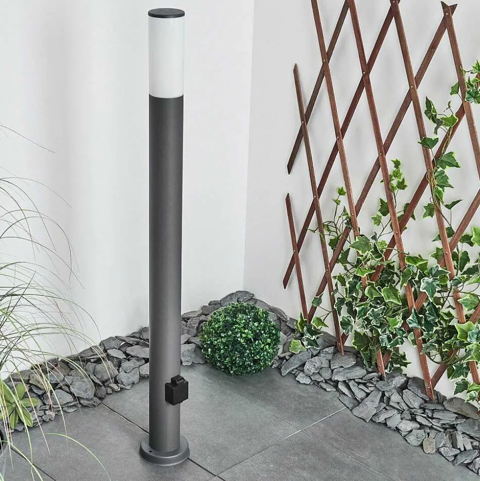 Borne Lumineuse Caserta Anthracite, 1 Lumiere