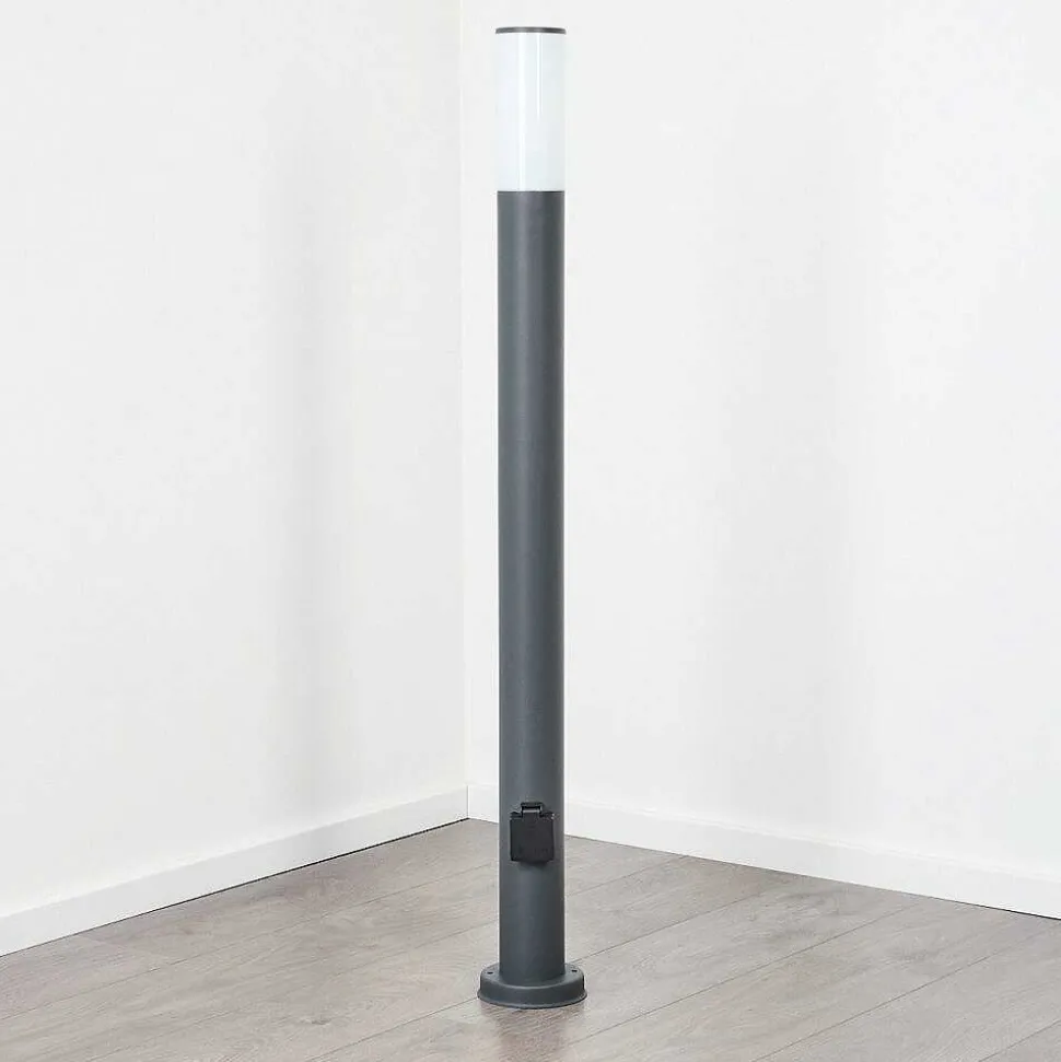 Borne Lumineuse Caserta Anthracite, 1 Lumiere