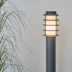 Borne Lumineuse Caserta Anthracite, 1 Lumiere