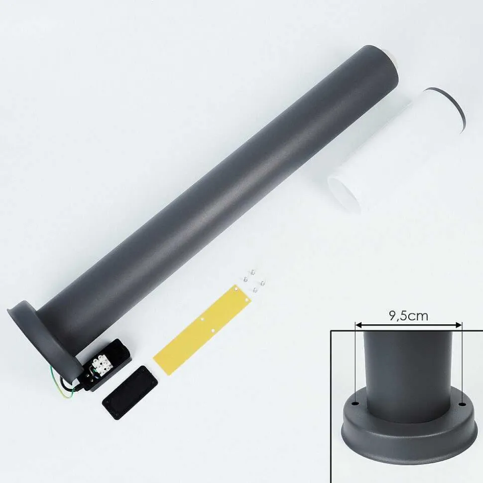 Borne Lumineuse Caserta Anthracite, 1 Lumiere