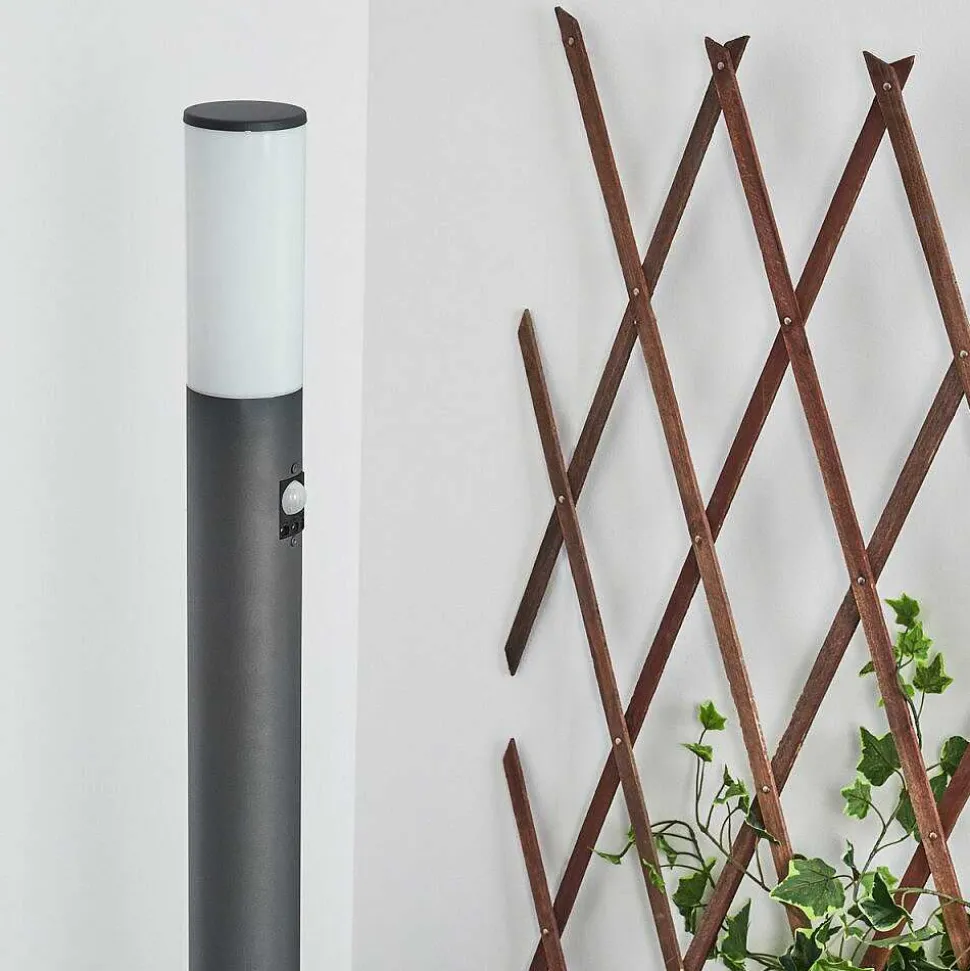 Borne Lumineuse Caserta Anthracite, 1 Lumiere, Detecteur De Mouvement