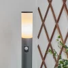 Borne Lumineuse Caserta Anthracite, 1 Lumiere, Detecteur De Mouvement