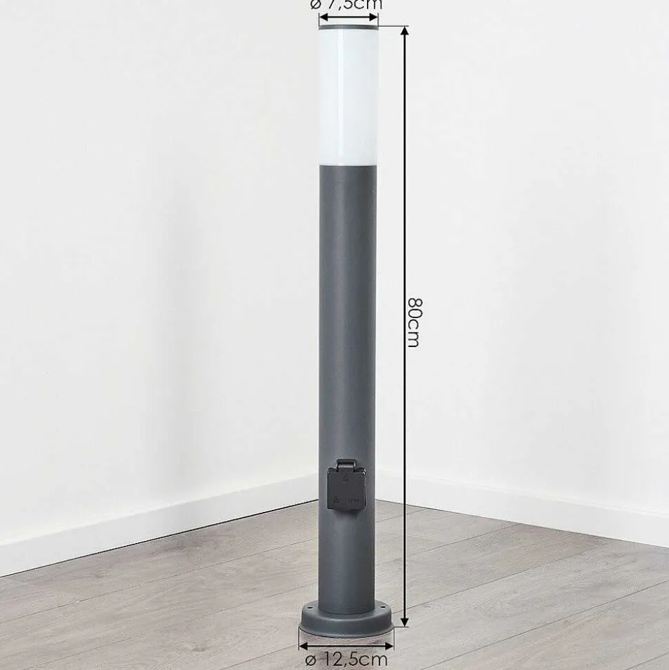 Borne Lumineuse Caserta Anthracite, 1 Lumiere