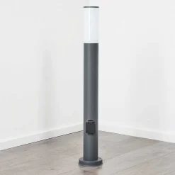 Borne Lumineuse Caserta Anthracite, 1 Lumiere