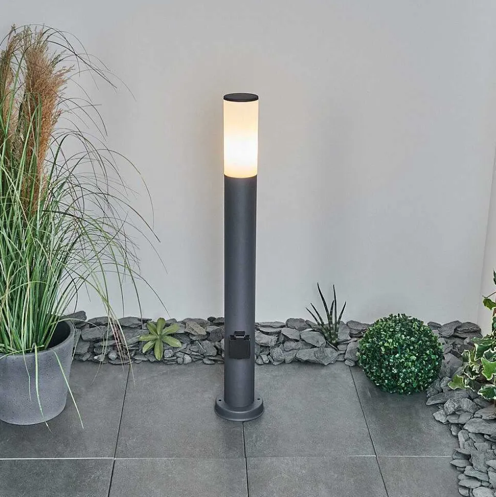 Borne Lumineuse Caserta Anthracite, 1 Lumiere