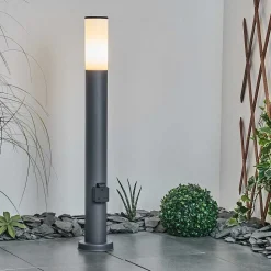 Borne Lumineuse Caserta Anthracite, 1 Lumiere