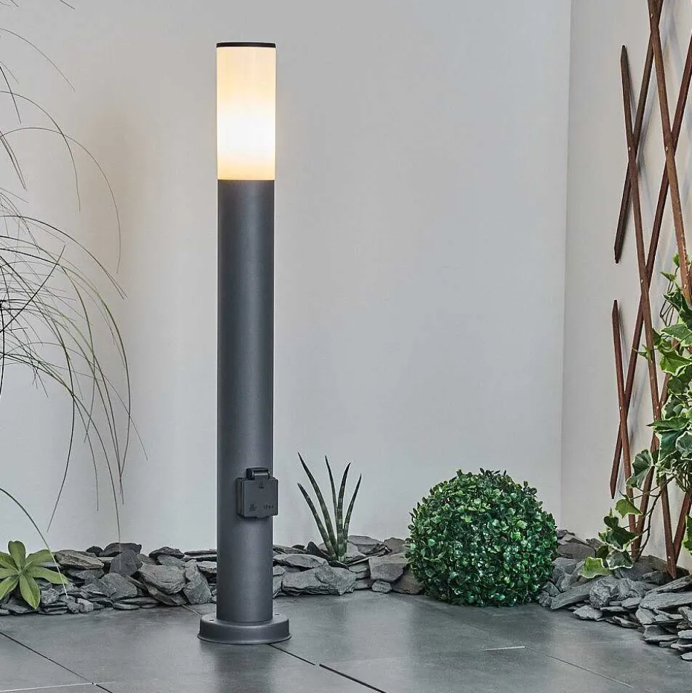 Borne Lumineuse Caserta Anthracite, 1 Lumiere