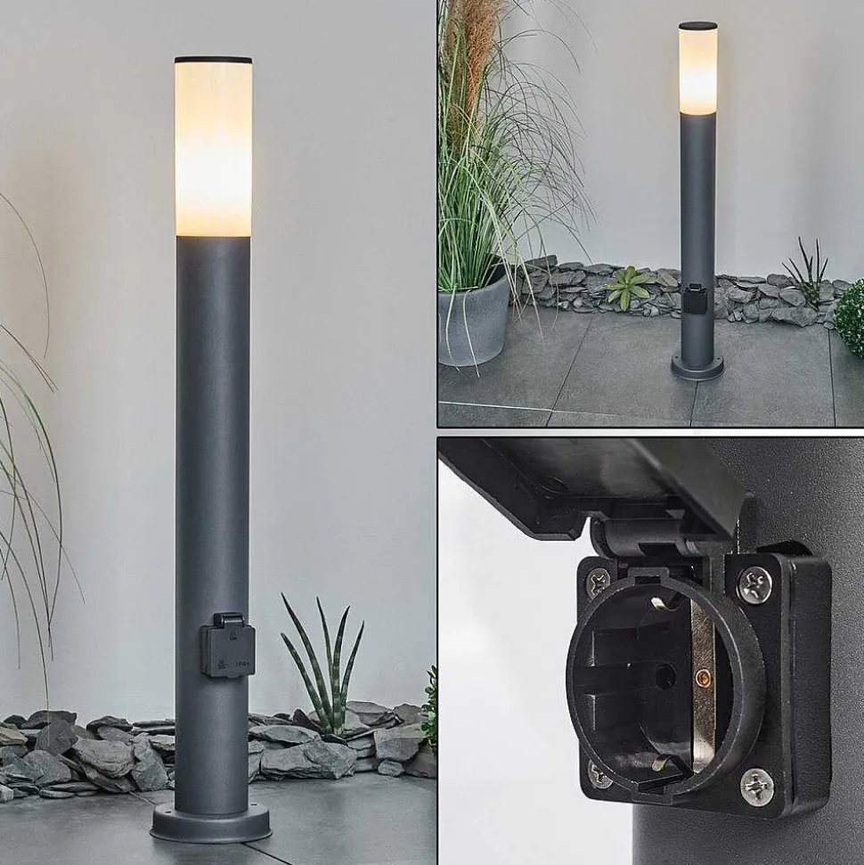 Borne Lumineuse Caserta Anthracite, 1 Lumiere