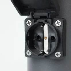 Borne Lumineuse Caserta Anthracite, 1 Lumiere, Detecteur De Mouvement