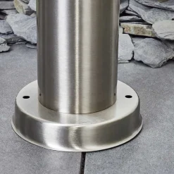 Borne Lumineuse Caserta Nickel Mat, Blanc, 1 Lumiere